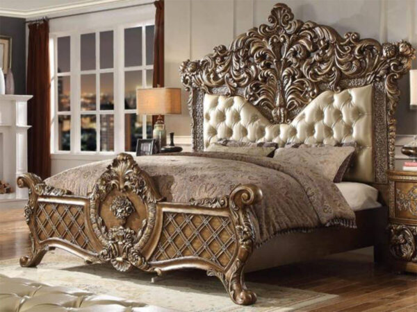 Set Kamar Tidur Kayu Jati Ukir Mewah Model