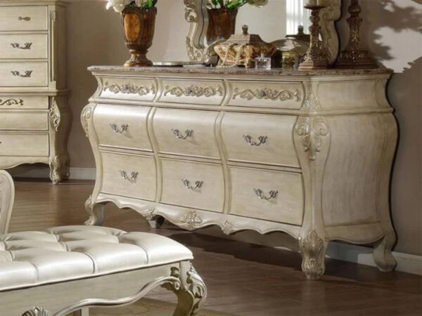 set kamar tidur mewah duco ivory