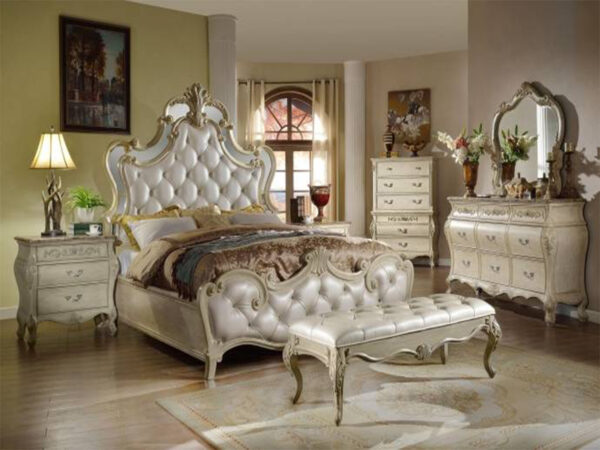 set kamar tidur mewah duco ivory