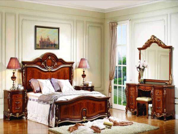 set kamar tidur mewah gaya eropa