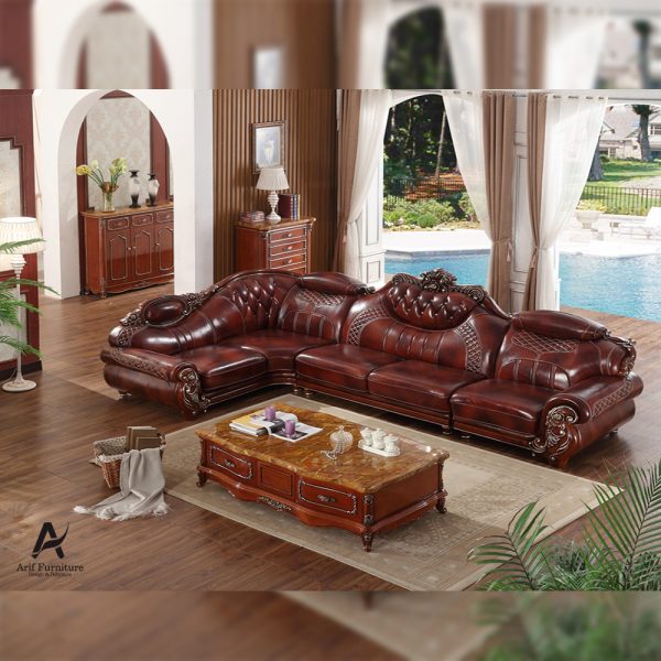 Kursi Sofa Tamu Jepara Jati Ukiran Mewah Klasik Natural