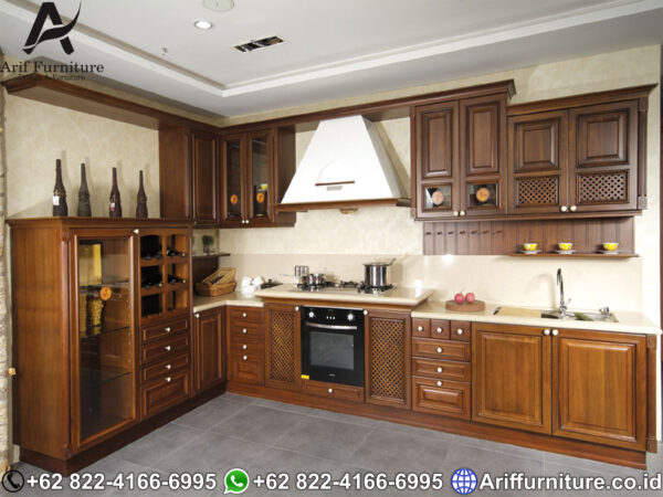 kitchen set kayu jati minimalis jepara