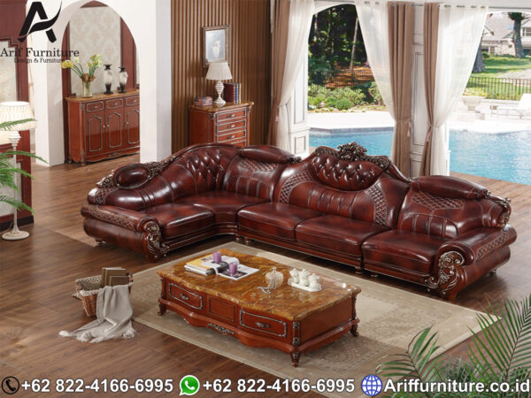 kursi sofa tamu jepara jati ukiran mewah