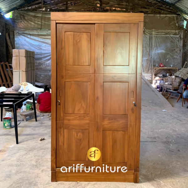 Lemari Pakaian Classic Pintu Sliding - Gambar 2