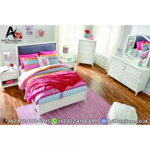 Tempat Tidur Anak Minimalis Duco Putih