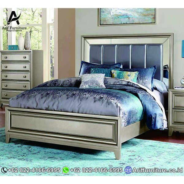 Tempat Tidur Minimalis Brown Metaliq
