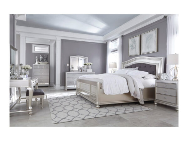 tempat tidur set silver minimalis
