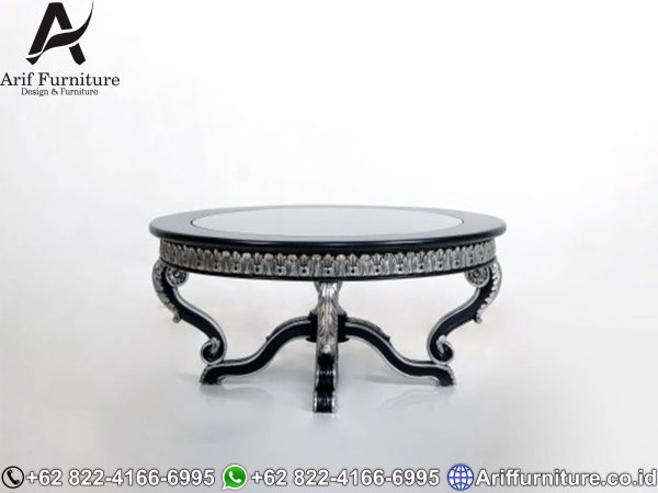 Kursi Sofa Tamu Mewah Black Silver