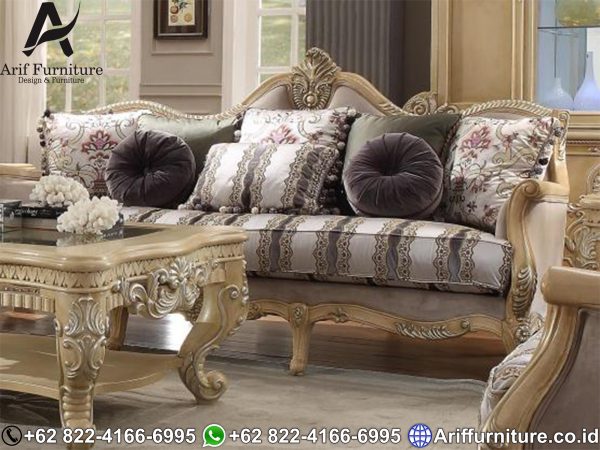 Kursi Sofa Tamu Mewah Gold Luxury