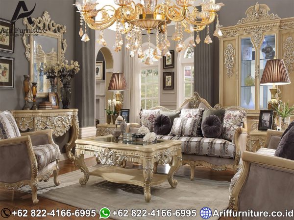 Kursi Sofa Tamu Mewah Gold Luxury