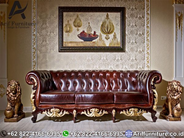 Kursi Sofa Tamu Mewah Jati Jepara