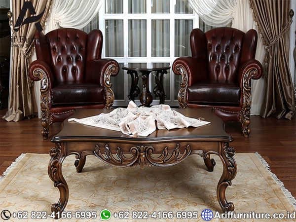 Kursi Sofa Tamu Mewah Jati Jepara
