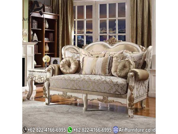 Kursi Sofa Tamu Mewah Natural Gold