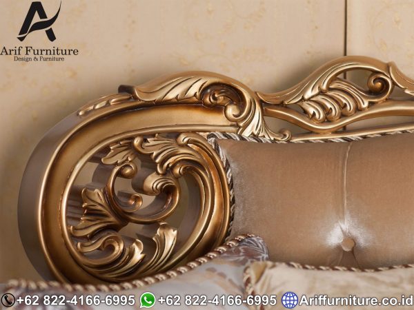 Set Kursi Sofa Tamu Mewah Gold Duco