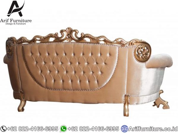 Set Kursi Sofa Tamu Mewah Gold Duco