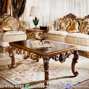 Sofa Tamu Mewah Gold Luxurious