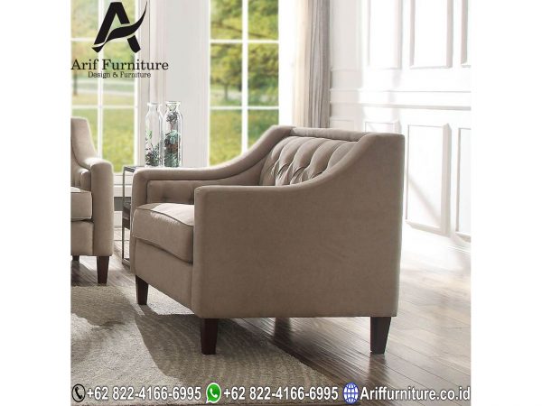 Sofa Tamu Minimalis Jepara Natural