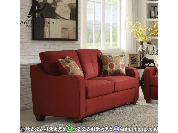 Sofa Tamu Minimalis Jepara Red Terbaru