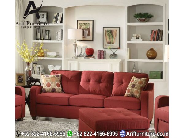 Sofa Tamu Minimalis Jepara Red Terbaru