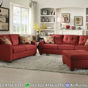 Sofa Tamu Minimalis Jepara Red Terbaru