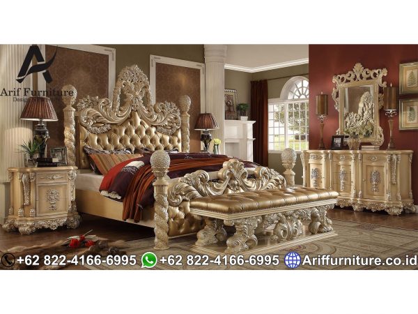 Tempat Tidur Mewah Jepara Ivory Silver