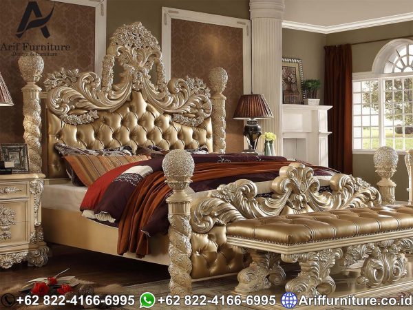 Tempat Tidur Mewah Jepara Ivory Silver