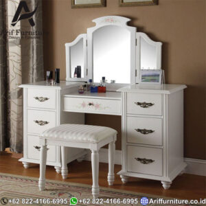 meja rias white vanity