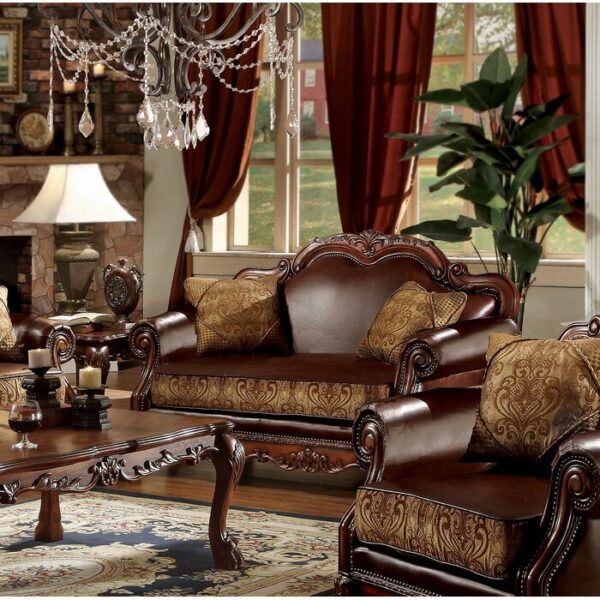 sofa tamu mewah natural jati jepara