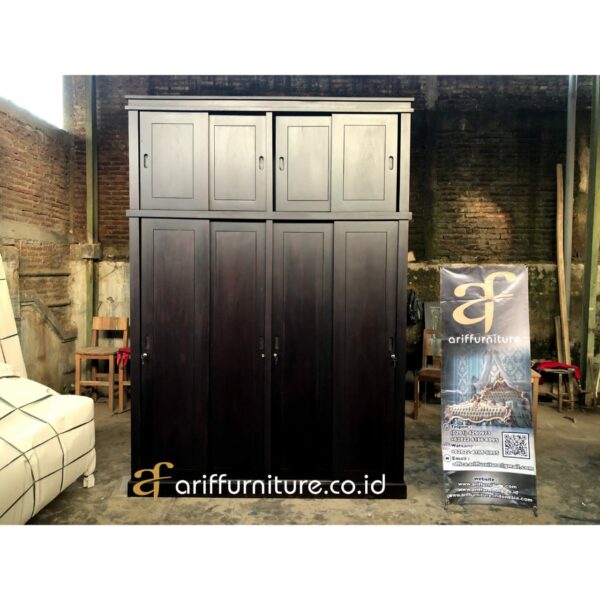 Lemari Pakaian Minimalis 4 Pintu - Gambar 2