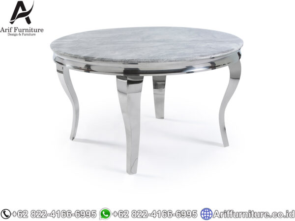 set meja makan stainless