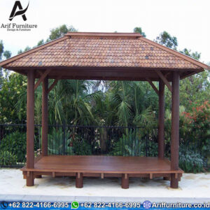 gazebo indonesia kayu kelapa