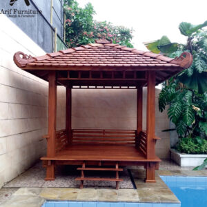 gazebo minimalis jati jepara