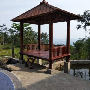 gazebo motif jari kayu kelapa jepara