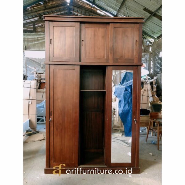 Lemari Pakaian Minimalis Sliding 3 Pintu - Gambar 3