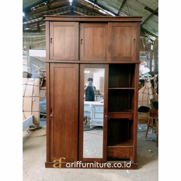 Lemari Pakaian Minimalis Sliding 3 Pintu - Gambar 5