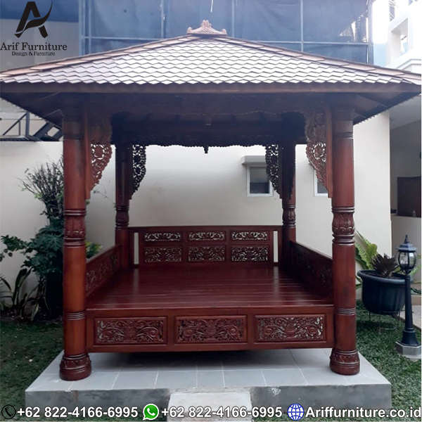 Gazebo Kayu Jati Ukiran Jepara