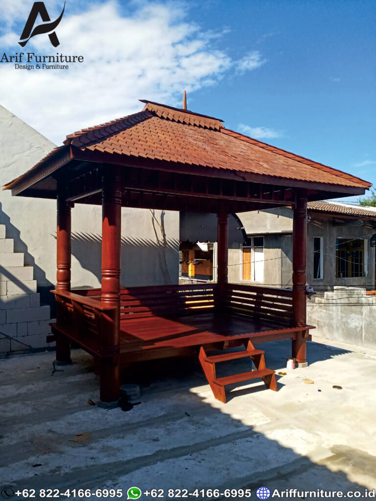 Gazebo Kayu Kelapa Terbaru