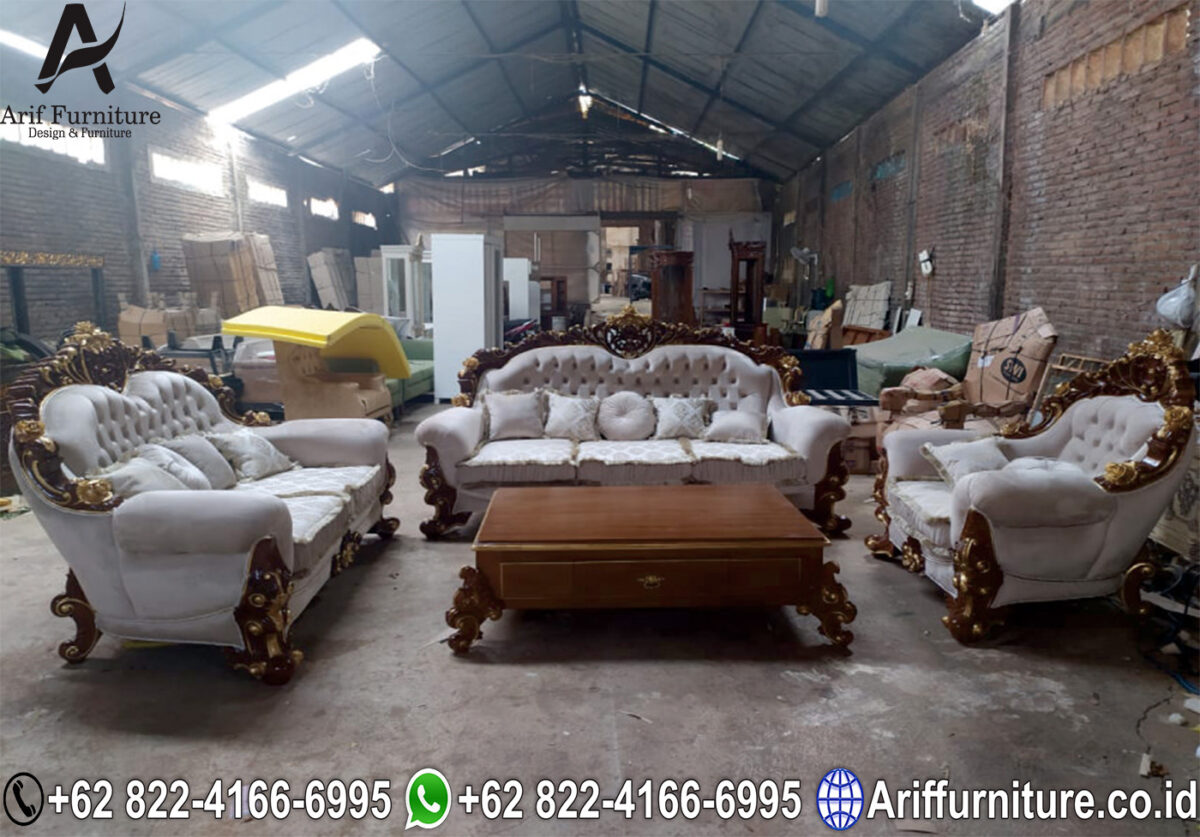 Sofa Tamu Jati Ukir Jepara