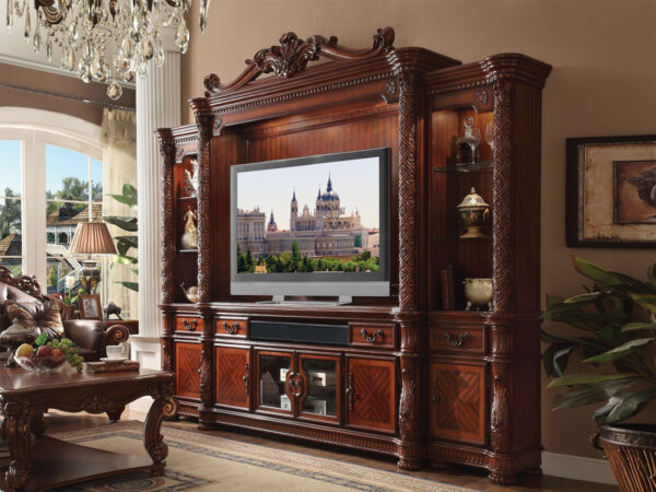 lemari tv classic mewah