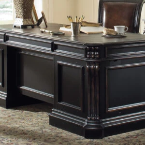 meja kerja minimalis modern black