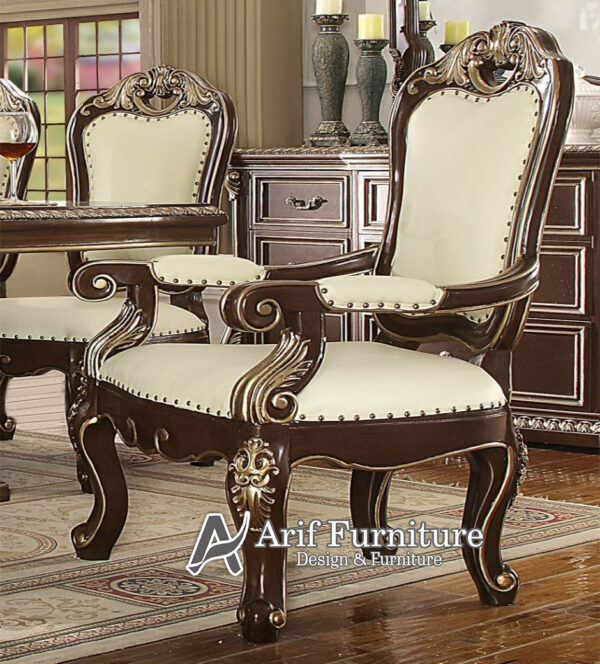 set meja makan mewah modern jepara