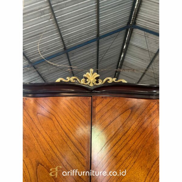 Lemari Pakaian Minimalis 2 pintu Kayu Jati - Gambar 5