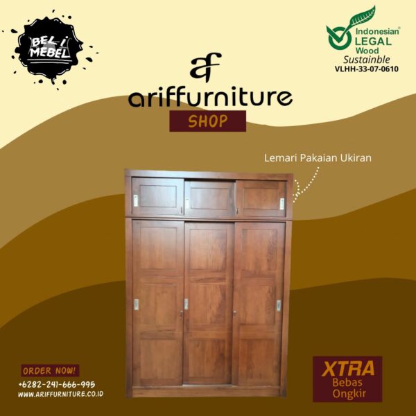 Lemari Pakaian Minimalis Sliding Murah