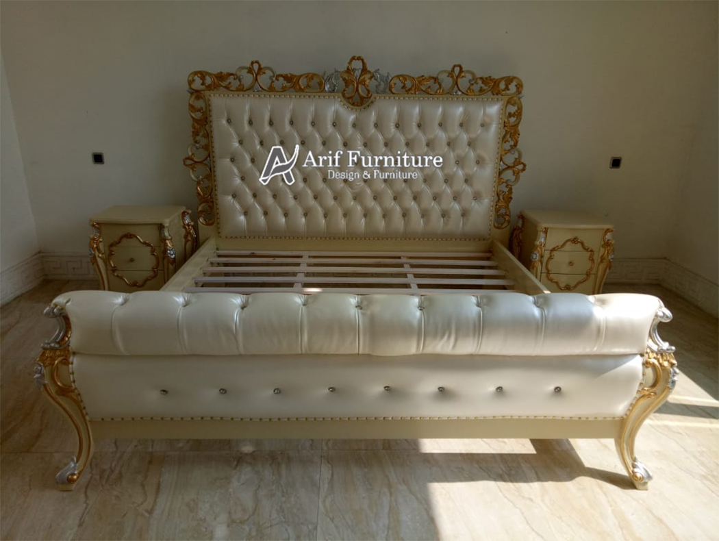 Tempat tidur mewah dan minimalis asli mebel jepara di arif furniture
