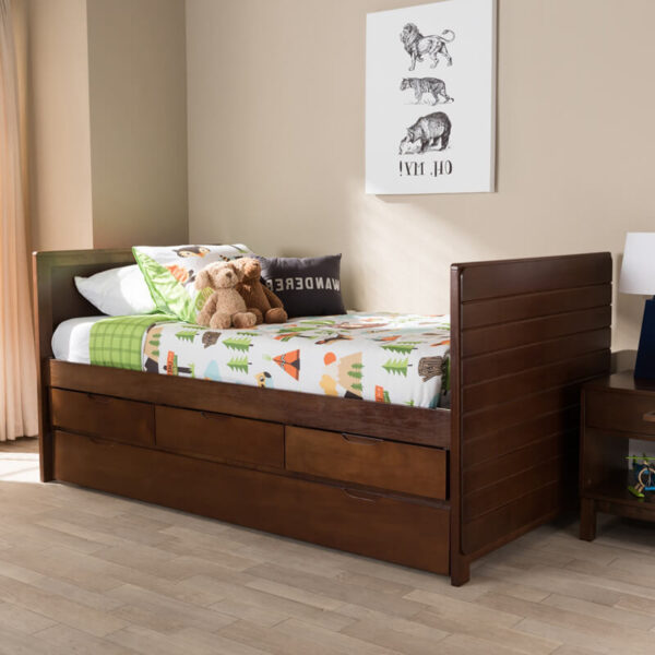 tempat tidur anak minimalis kayu jati