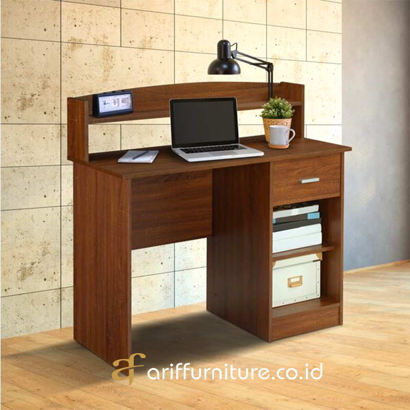 meja kantor kayu jati minimalis