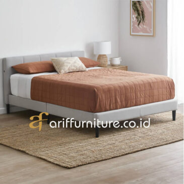 tempat tidur kayu minimalis modern