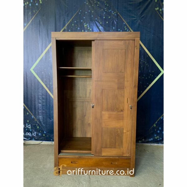 Lemari Pakaian Minimalis 2 Pintu Terbaru - Gambar 5