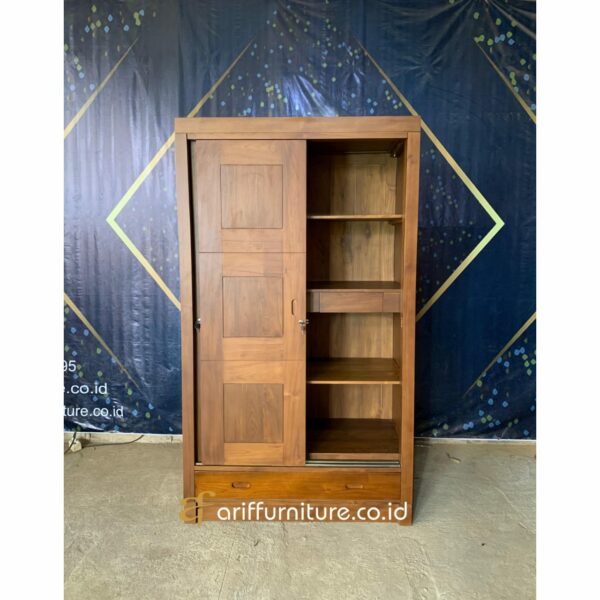 Lemari Pakaian Minimalis 2 Pintu Terbaru - Gambar 6