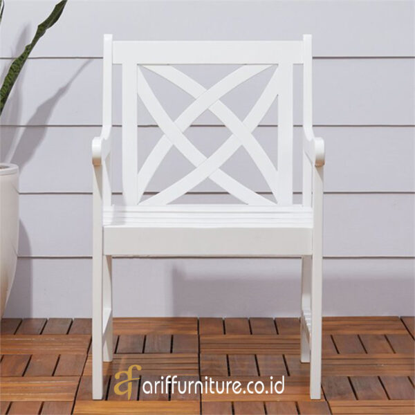 kursi teras minimalis warna putih terbaru